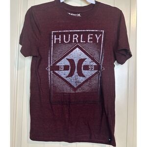 Hurley premium fit‎ triblend short sleeve t-shirt Made in USA Y2K 90s style sz S